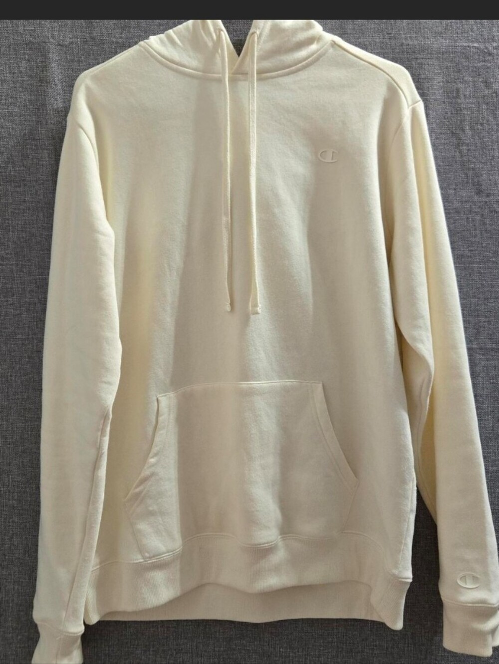 Champion Cream/butter Hooded Sweatshirt - Womens Small